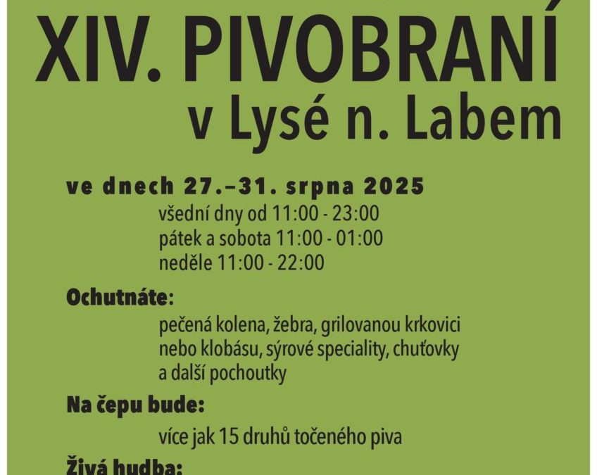 XIV. Pivobraní v Lysé nad Labem